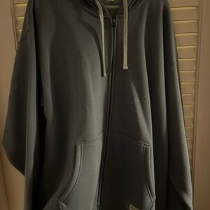 Eddie Bauer Men's Zip-Up Gray Sweater
